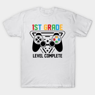 1st Grade Level Complete Gamer Boys Graduation Gifts T-Shirt